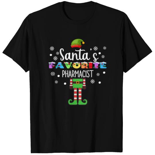 Funny Santa s Fav Elf Pharmacist Christmas T-shirt