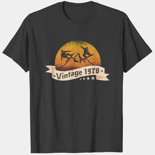 Snowboard born 1978 Birthday Snowboarding T-shirt