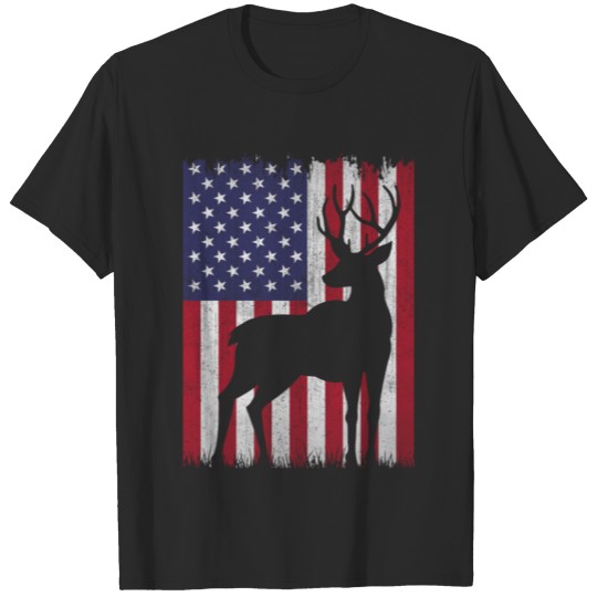 American Deer Hunter Patriotic Tee For men Women T-shirt