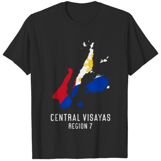Discover Central Visayas Map Design for proud Pinoys T-shirt