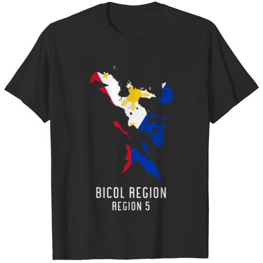 Discover Bicol Region Map Design for proud Pinoys T-shirt