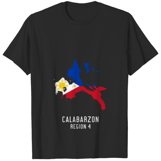 Discover Calabarzon Map Design for proud Pinoys T-shirt