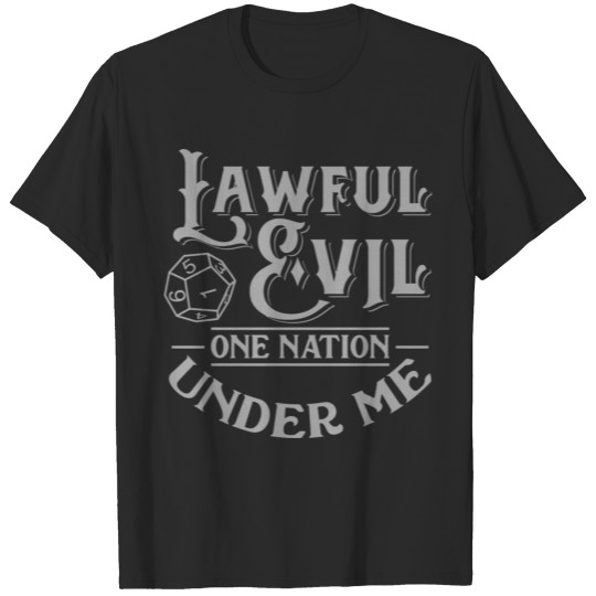 Discover Retro Tabletop Dragons Gift Lawful Evil Rpg D20 Di T-shirt