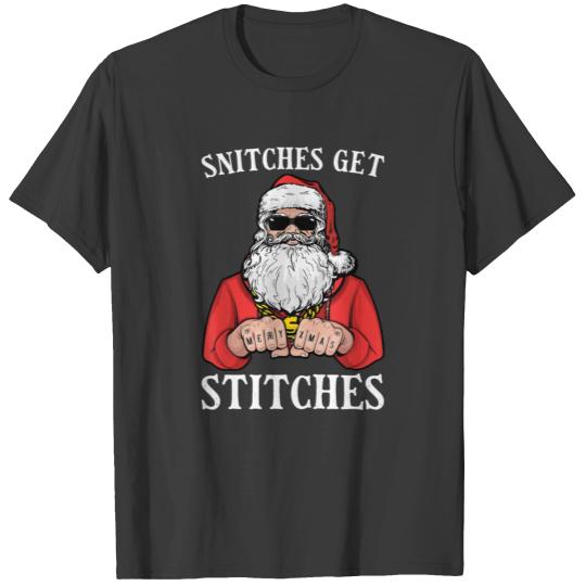 Snitches Get Stitches Santa Long Sleeve T-shirt