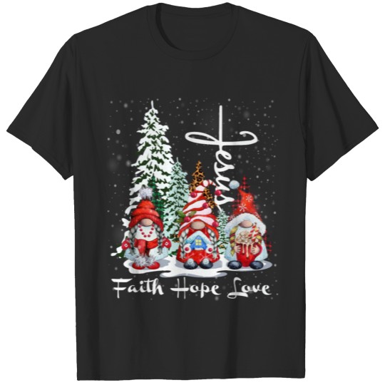 Faith Hope Love Jesus Christmas T-shirt