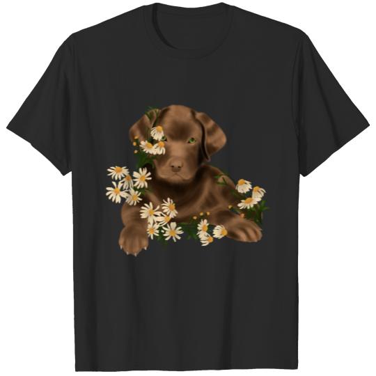Discover Labrador Retriever Flower T-shirt