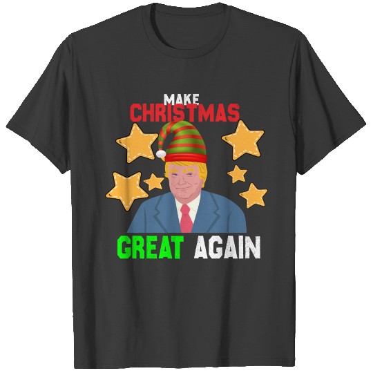 Make Christmas Great Again Funny Trump Ugly T-shirt