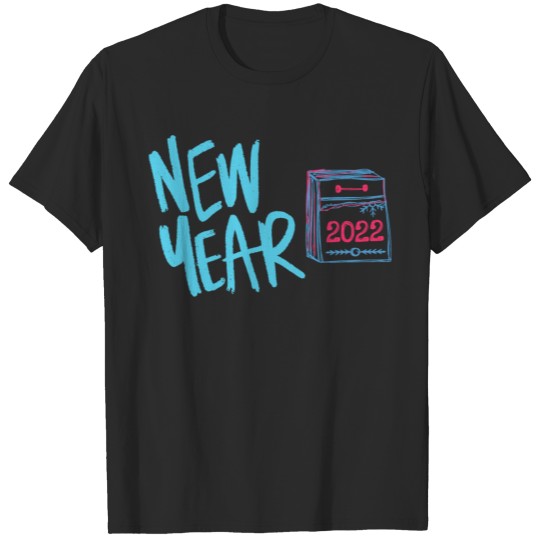Discover Happy New Year 2022 Calendar New Years Eve Party T-shirt