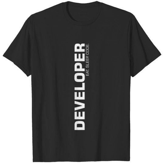 Discover DEVELOPER EAT SLEEP CODE T-shirt