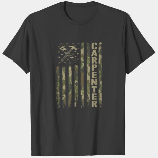 Woodworker Carpenter Camo T-shirt
