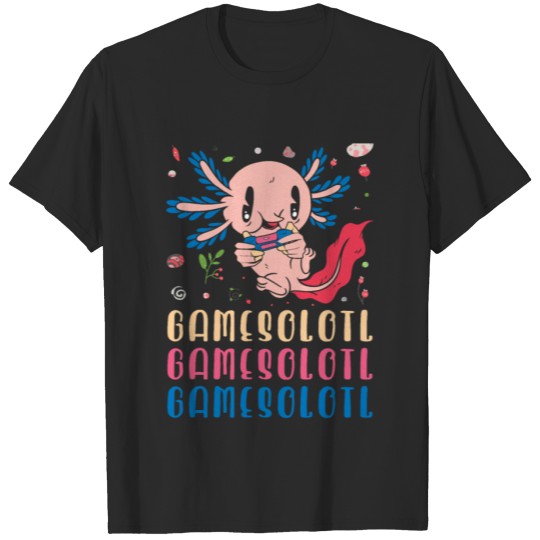 Discover Gamesolotl Gaming Axolotl Gamer Fish T-shirt
