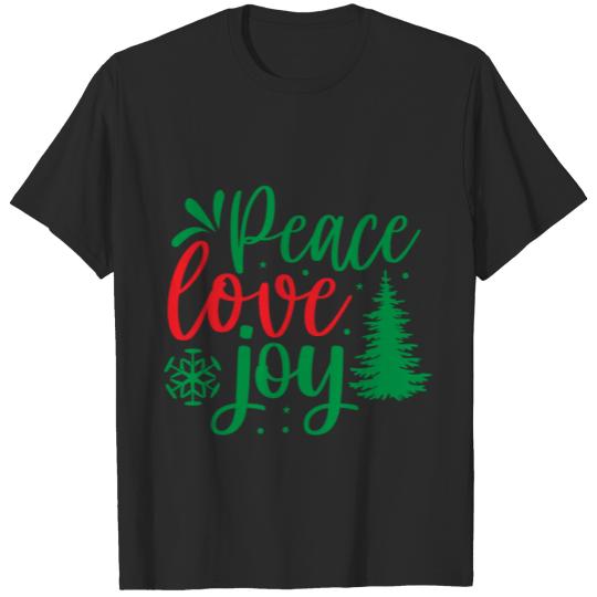 Discover Peace love joy T-shirt