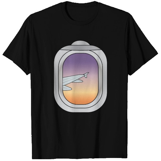 Sunrise / Sunset View from Plane Window T-shirt