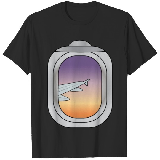 Discover Sunrise / Sunset View from Plane Window T-shirt