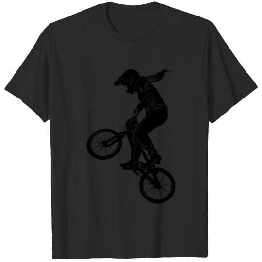 Discover Motocross woman silhouette T-shirt
