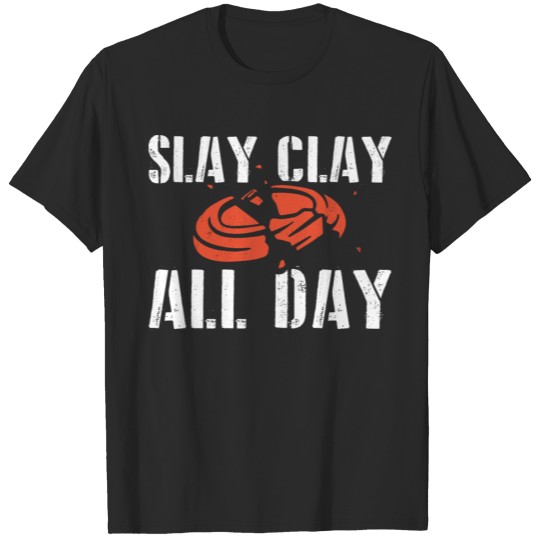 Discover Clay Pigeon Shooting Sayings | Skeet Hobby Gifts T-shirt