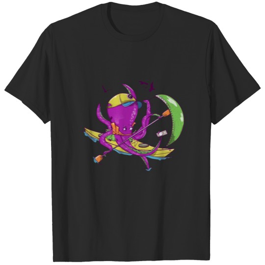 Discover Octopus in a kayak T-shirt