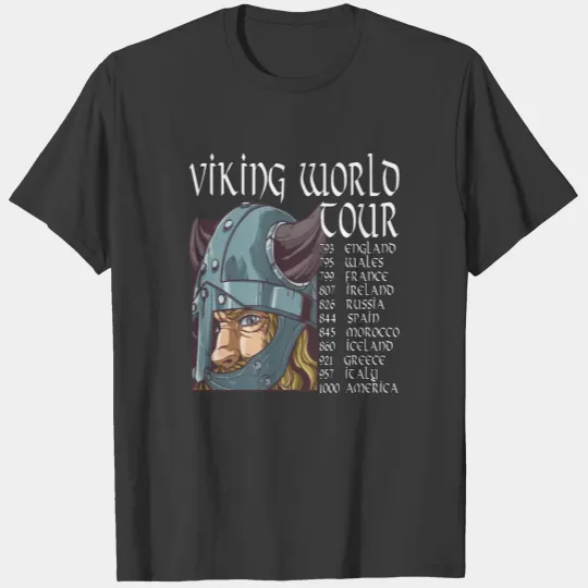 Viking World Tour Vikings Valhalla Odin T-shirt