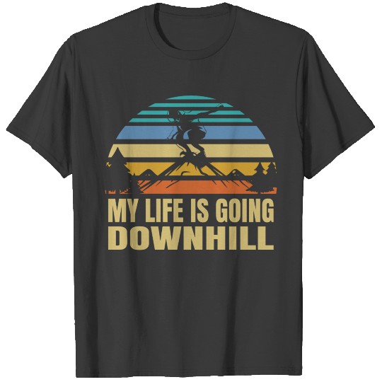 Snowboarding Art My Life Is Going Snowboarder T-shirt