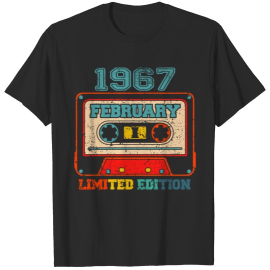 Vintage February 1967 Cassette Tape 55th Birthday T-shirt