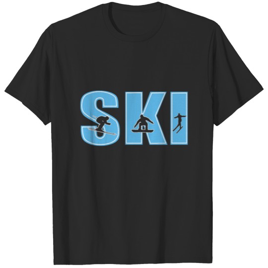 Discover Cool Distressed Skiing for skier T-shirt