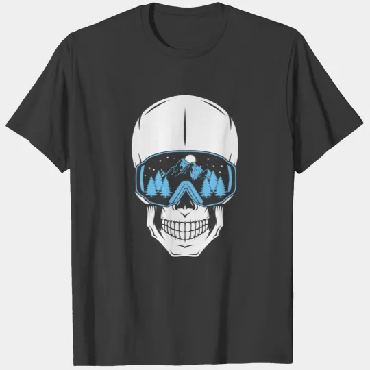 Vail Colorado Ski Snowboard Skeleton T-shirt