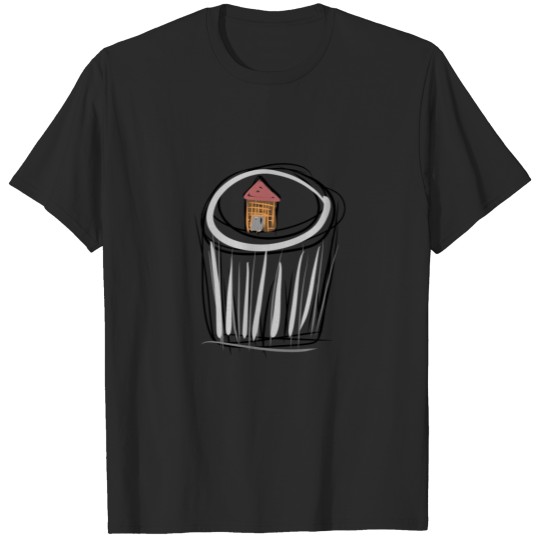 Discover Garbage can house T-shirt