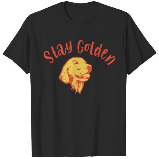 Discover Golden Retriever Owner Stay Golden Dog Mom T-shirt