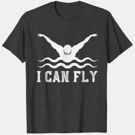 Swim Mom Can Fly Funny Swimming Mom Swim Coach Mom T-shirt
