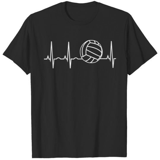 Discover Volleyball I Love Volleyball Heartbeat Shirt T-shirt