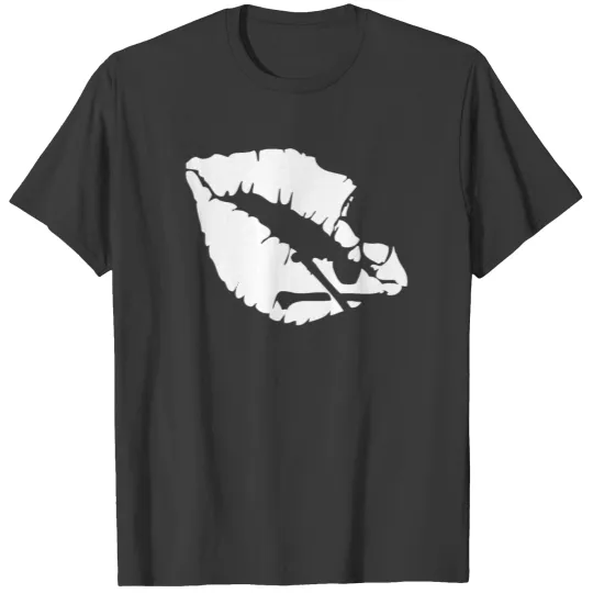 Womens Sexy Pout Lip Lipstick Love Valentine T-shirt