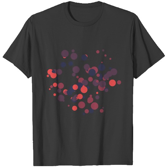abstract circles pattern T-shirt