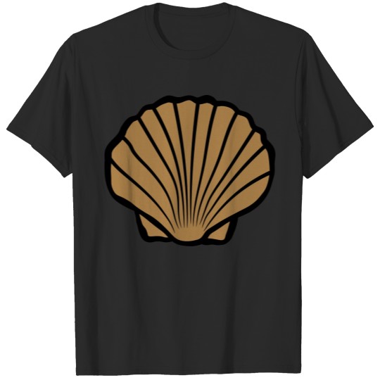 Discover Brown seashell logo T-shirt