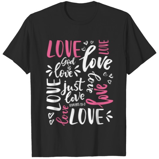 Christian Love Religious Valentine s Day Long Slee T-shirt