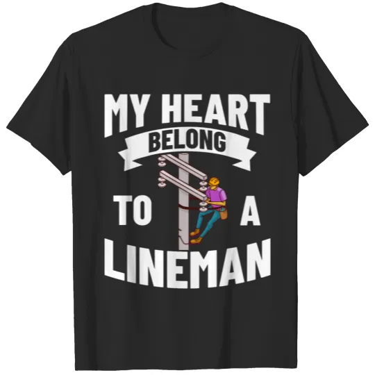 Lineman Wife Linewife Lineworker Powerline T-shirt