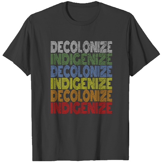 Decolonize Indigenize Shirt Native American Educat T-shirt
