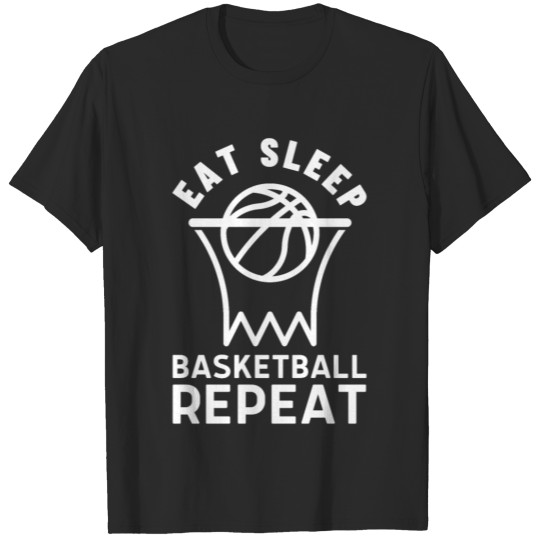 Discover Eat Sleep Basketball Repeat basketball T-shirt