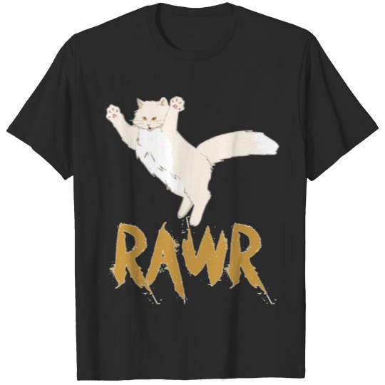Discover White Rawr Cat T-shirt