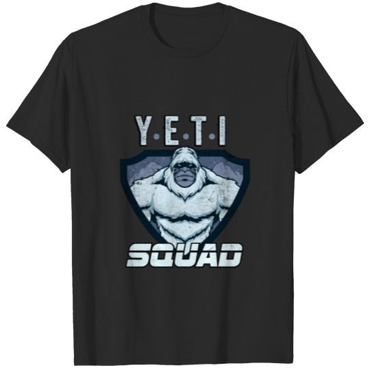 Discover Bigfoot Yeti Squad, Mountain Snowman, Sasquatch T-shirt