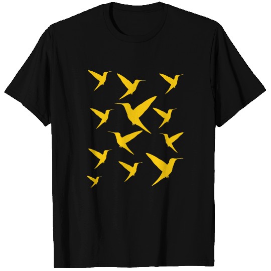 Hummingbird bird pattern T-shirt