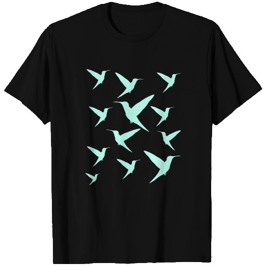 Hummingbird bird pattern T-shirt