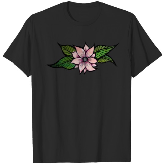 Nature lovers pink flower garden T-shirt