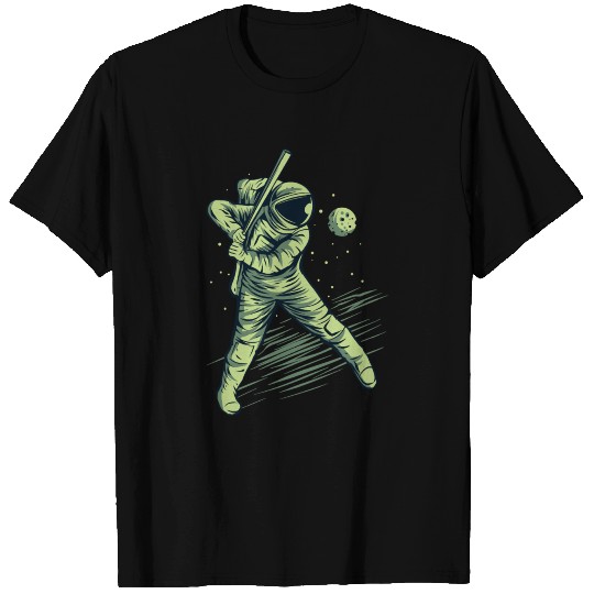 Baseball astronaut baseball T-shirt