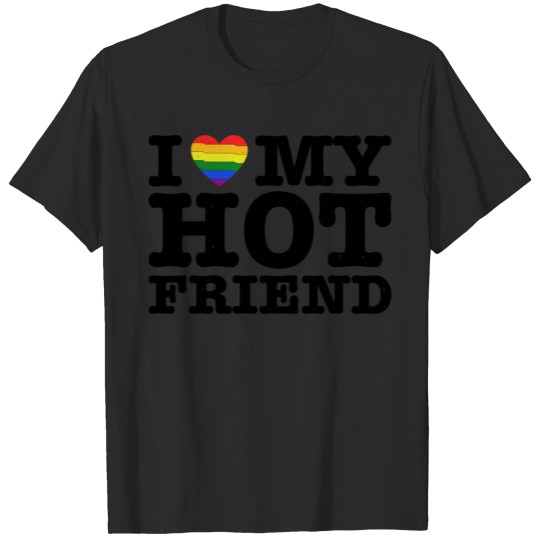 Discover I Heart My Hot Friend - Girl Boy LGBT LGBTQ Gift T-shirt
