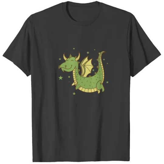 Dragon rejoices fabulous Creature Fire Fairy Tale T-shirt