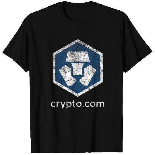 Dark Heather Vintage Crypto.com CRO Distressed T-shirt