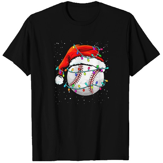 Baseball This Is My Christmas Pajama Funny Basebal T-shirt