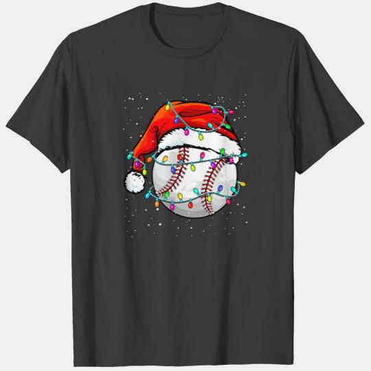 Baseball This Is My Christmas Pajama Funny Basebal T-shirt
