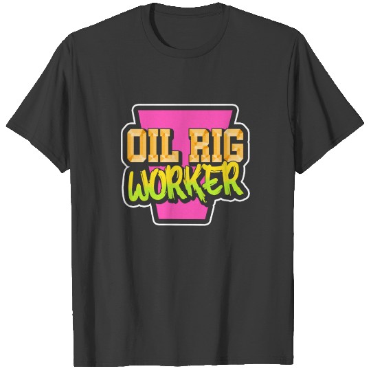 Oil Rig Worker Inspire USA American Gas Oilfield T-shirt