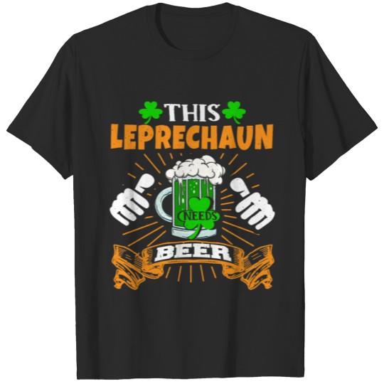 Discover This Leprechaun Needs Beer Saint Patrick's Day T-shirt